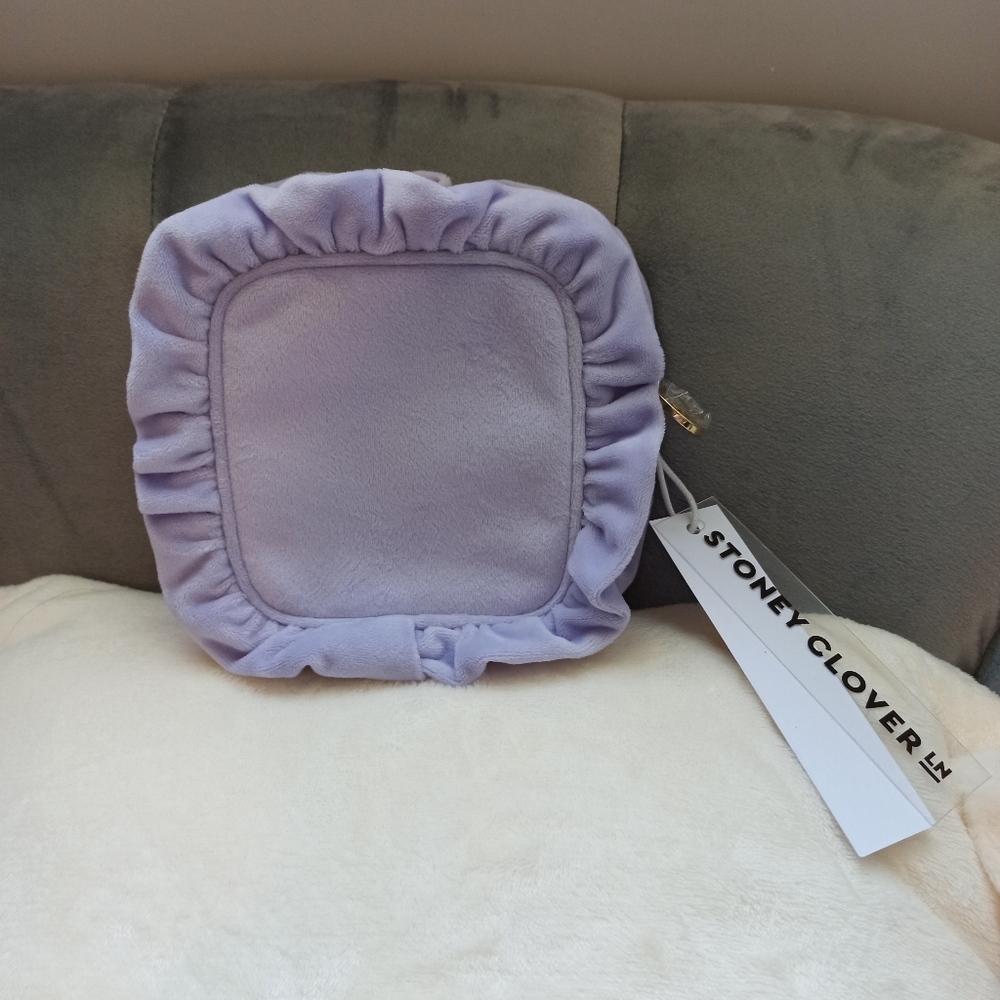 Stoney Clover Ln Lavender Velvet Ruffle Mini Pouch